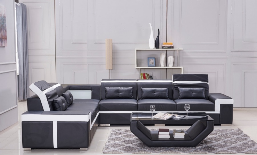 Ruby - L - Leather Sofa Lounge Set